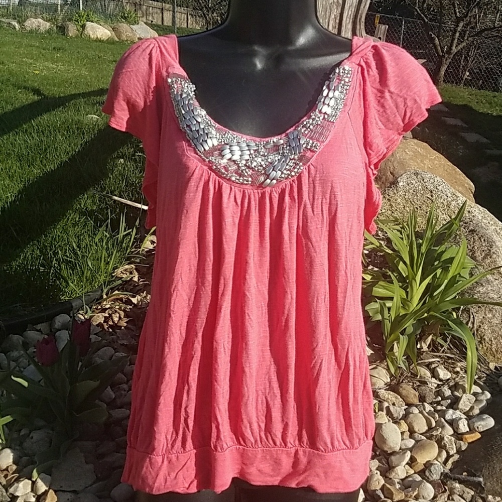 Blingy, Coral X back shirt